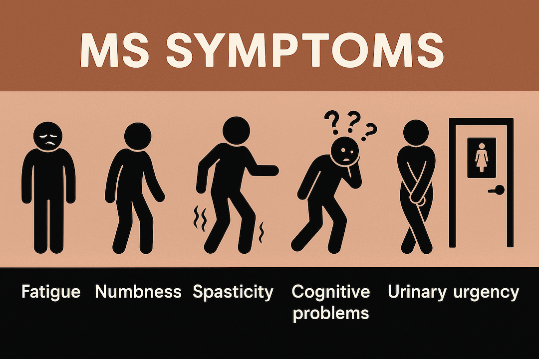 MS Vertebral Symptom Correlation Chart